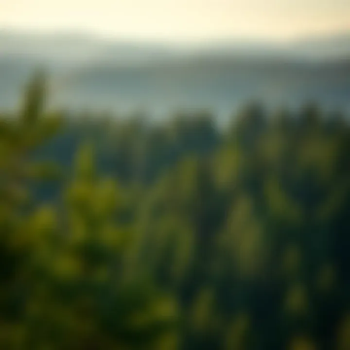 Visual representation of sustainable management practices for woodland properties