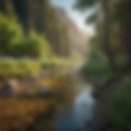 Scenic view of a tranquil river in Utah surrounded by lush greenery.