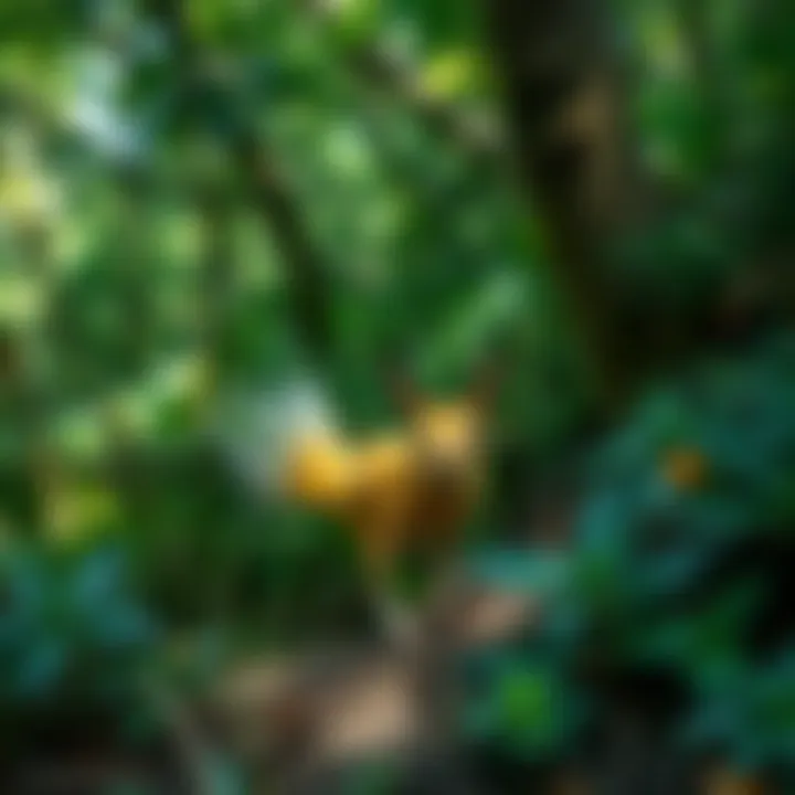 Close-up of diverse flora and fauna along the hiking path