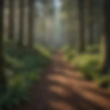 Visitors enjoying hiking trails near state campgrounds