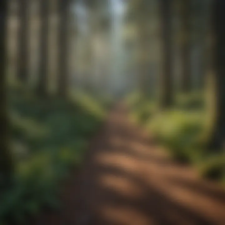 Visitors enjoying hiking trails near state campgrounds