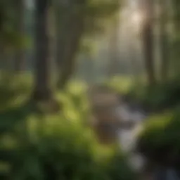 Scenic view of Stillwater Campground surrounded by lush greenery