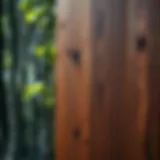 The Texture and Durability of Synthetic Wood Panels Synthetic wood panel showcasing its texture and durability