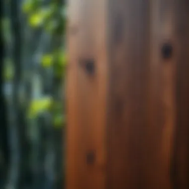 The Texture and Durability of Synthetic Wood Panels Synthetic wood panel showcasing its texture and durability