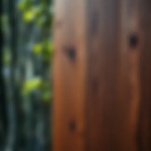 The Texture and Durability of Synthetic Wood Panels Synthetic wood panel showcasing its texture and durability