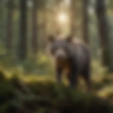 Wildlife thriving in a natural habitat