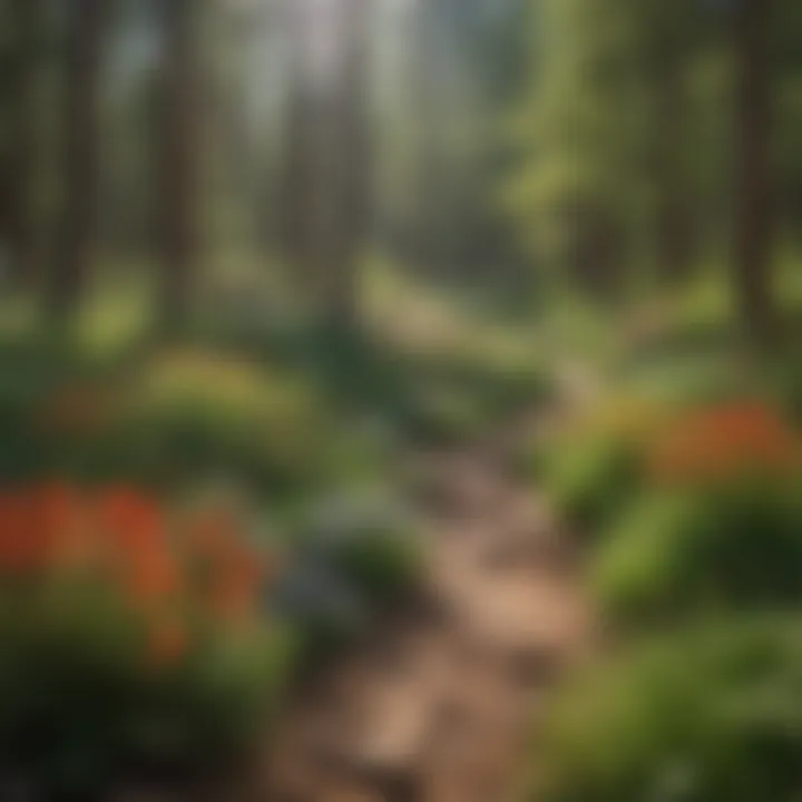 A vibrant display of Colorado native plants showcasing various species in bloom.