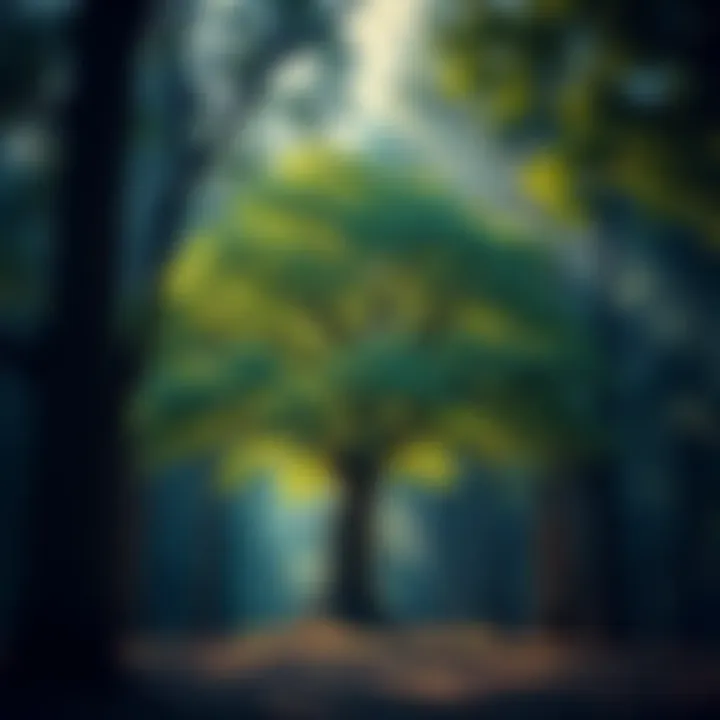 Unity in Nature: The Community Tree A vibrant community tree symbolizing unity and growth