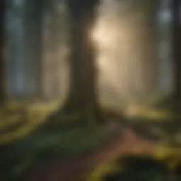 A serene forest landscape showcasing the beauty of biodiversity.