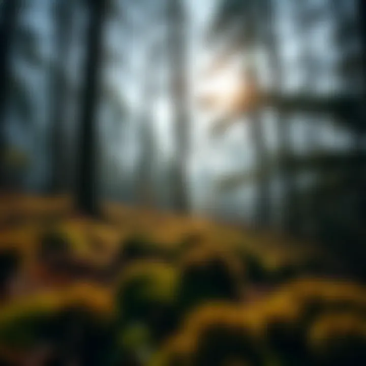 Sustainable Woodland Practices Sustainable practices in a serene woodland setting