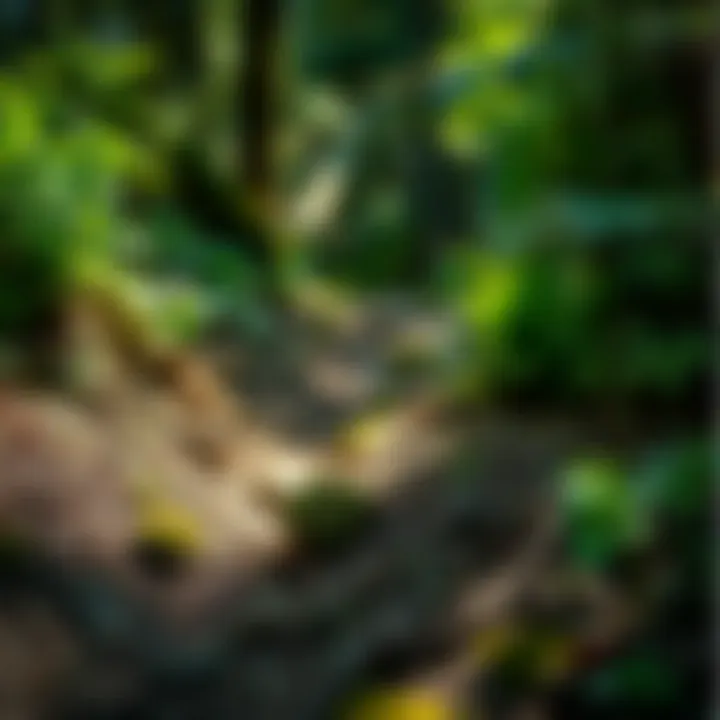 Lush vegetation along the Middle Fork Trail showcasing biodiversity