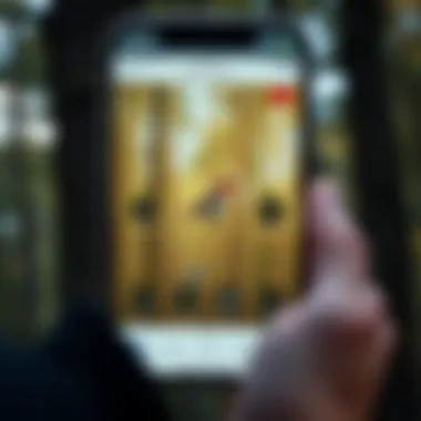 User Interface of Peterson Bird Guide App User interface of the Peterson Bird Guide App showcasing bird identification features