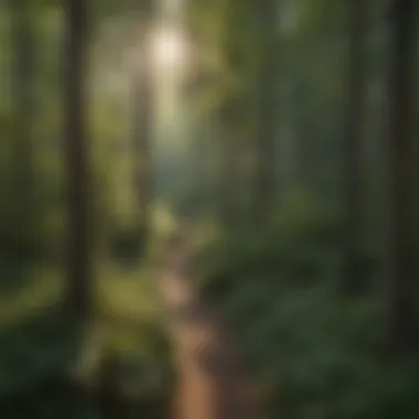 A scenic view of the forest canopy from a high viewpoint