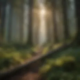 A serene forest landscape showcasing biodiversity