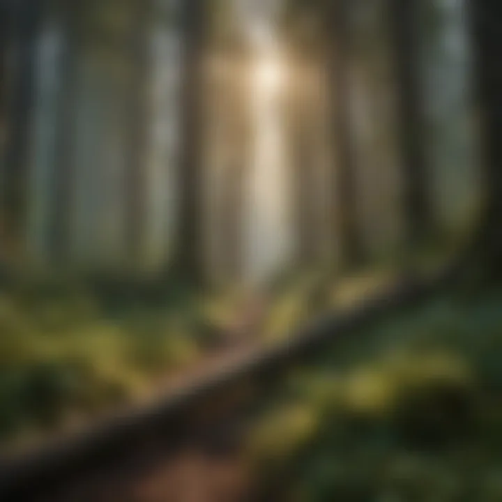 A serene forest landscape showcasing biodiversity