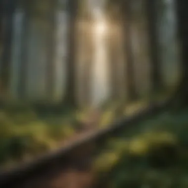 Biodiversity in Forests A serene forest landscape showcasing biodiversity