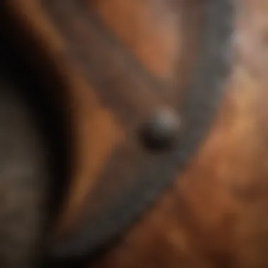 Intricate Wear Patterns of an Antique Axe Head Antique rusty axe head showcasing intricate wear patterns