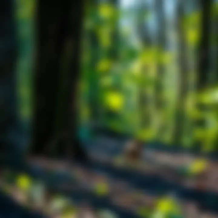 Natural habitat within White River Park supporting local wildlife