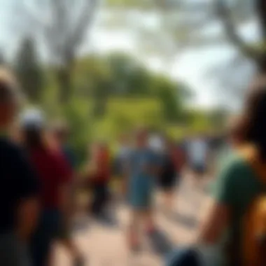 Visitors enjoying recreational activities in White River Park