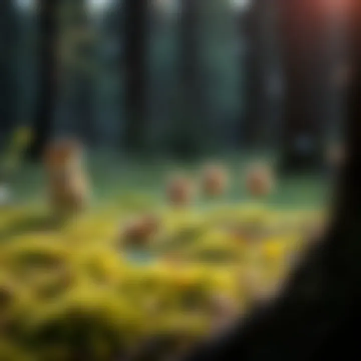 Diversity of Vole Species in North America An educational diagram illustrating different vole species found in North America