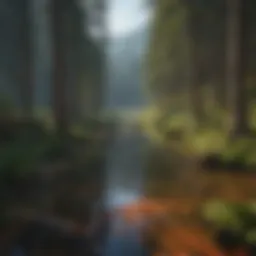 Scenic view of Fallen Leaf Lake surrounded by lush forests