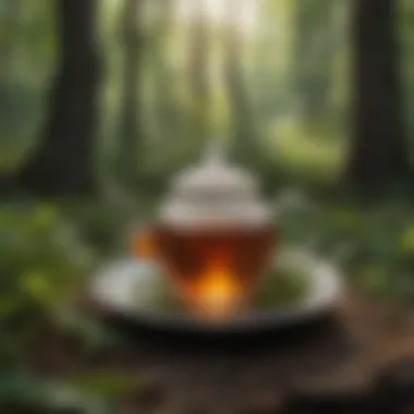 Historical Use of Figwort Tea Historical depiction of figwort tea use in traditional medicine