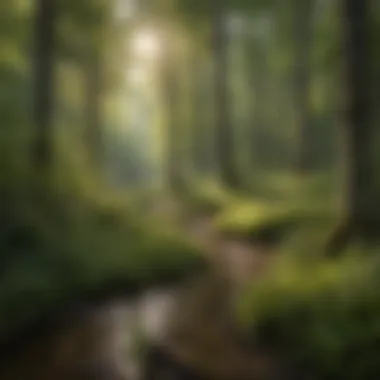 Woodland Ecosystem A serene woodland setting representing ecological significance