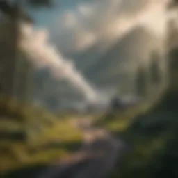 Illustration of greenhouse gas emissions contributing to global warming