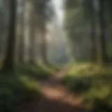 Lush forest showcasing biodiversity