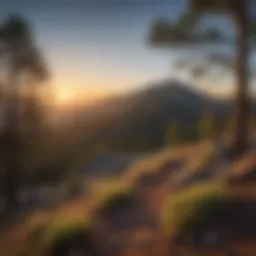 Breathtaking view of Sierra Blanca peak during sunrise