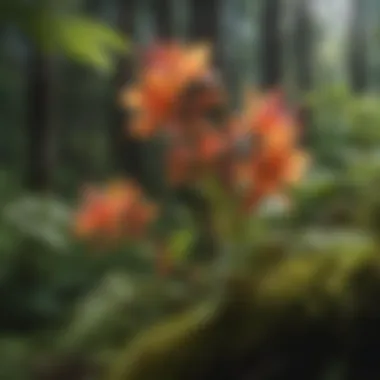 Close-up of unique flora found along Ketchikan trails