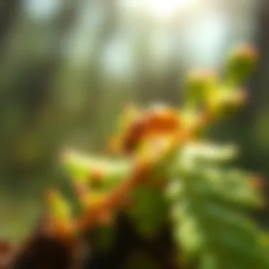 Ecological balance illustrated with aphids in the ecosystem