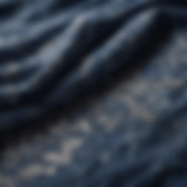 An artistic representation of indigo cream applied to fabric, highlighting its dyeing capabilities.