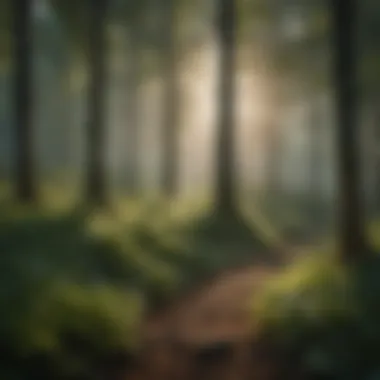 Diversity in Forest Ecosystems A lush forest showcasing diverse plant species