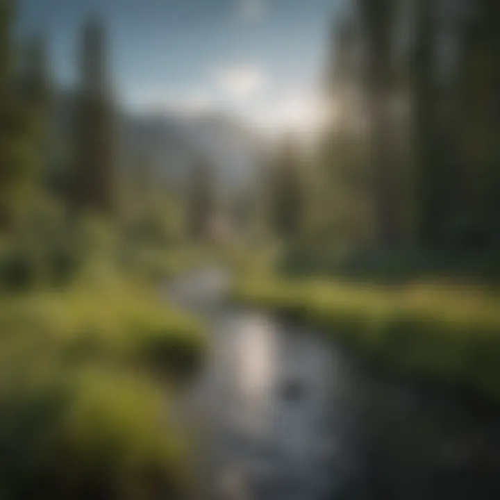 Serene view of Jackson Hole Hot Springs Resort nestled in lush greenery