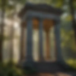 A historic monument in Petersburg showcasing intricate design details