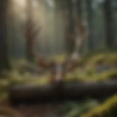 A forest scene highlighting the biodiversity supported by antler castings