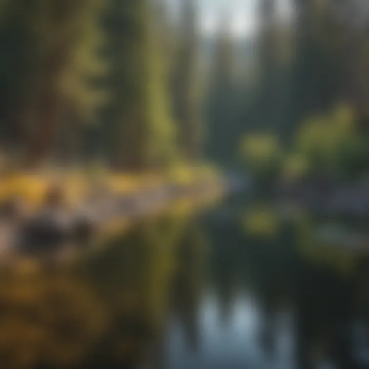 Fly fishing at the Little Truckee River