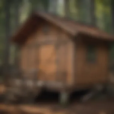 Well-maintained wooden structure with corral coat paint