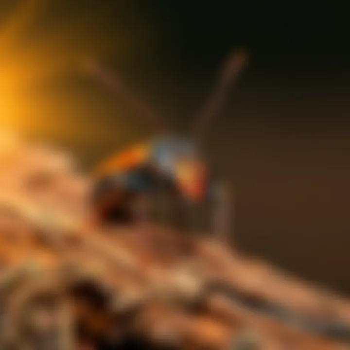 Illustration of various pesticide options for pest control