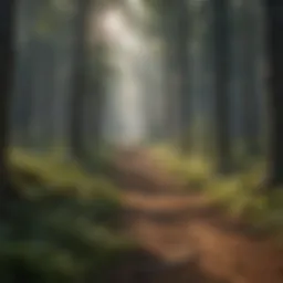 A vibrant forest teeming with life, showcasing the carbon absorption process.