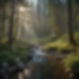 Scenic view of Nason Creek Campground surrounded by lush forests