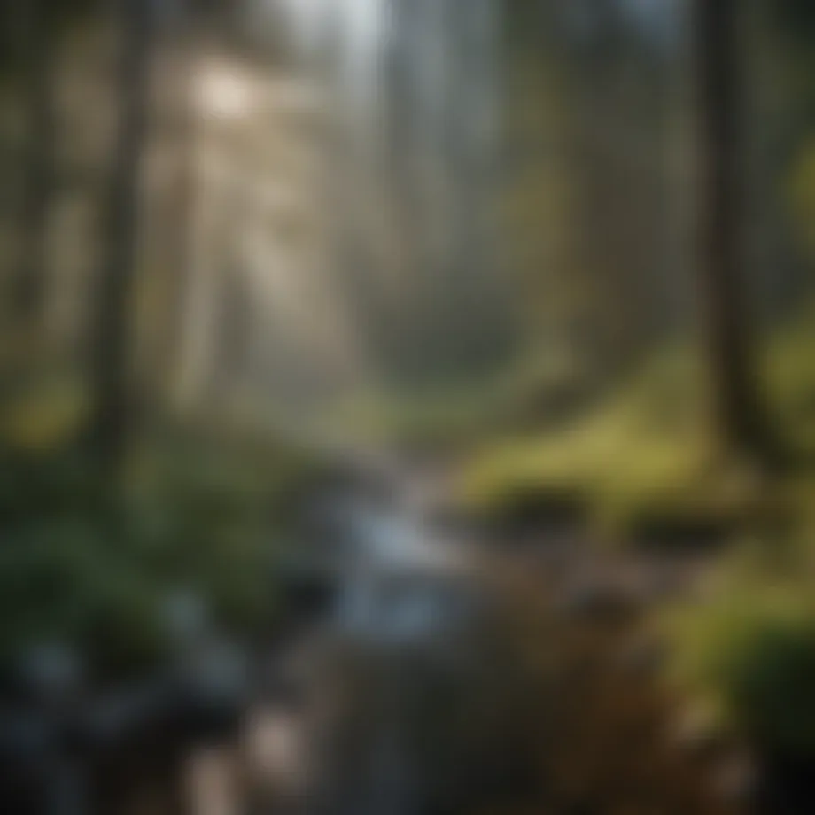 Scenic view of Nason Creek Campground surrounded by lush forests