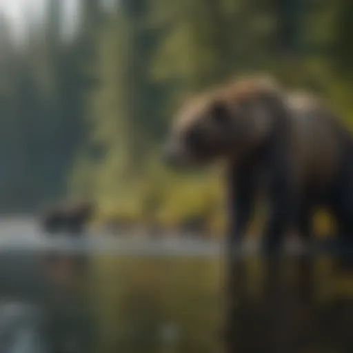 Bears fishing in Neets Bay