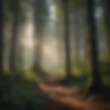Sustainable Forest Management Healthy trees thriving in a well-managed forest area