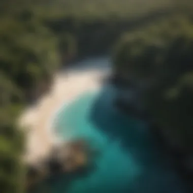 Aerial view of Vieques Island featuring pristine beaches and turquoise waters