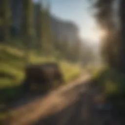 A scenic view of the Oregon Trail's path through Idaho's rugged landscape