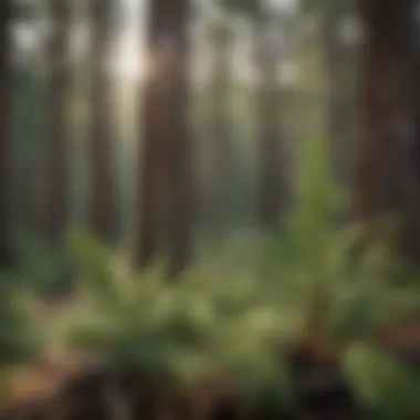 Close-up of diverse flora in Pine Ridge's ecosystem.