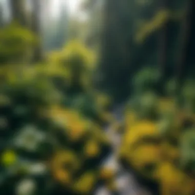 Lush vegetation surrounding Robinson Creek