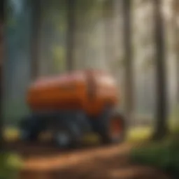 A modern seed cleaning machine in action